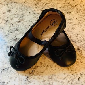 Toddler size 6 Cat and Jack black dress shoes